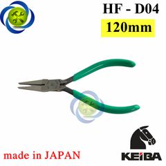 Kìm mũi nhọn phẳng 120mm KEIBA HF-D04 Nhật Bản