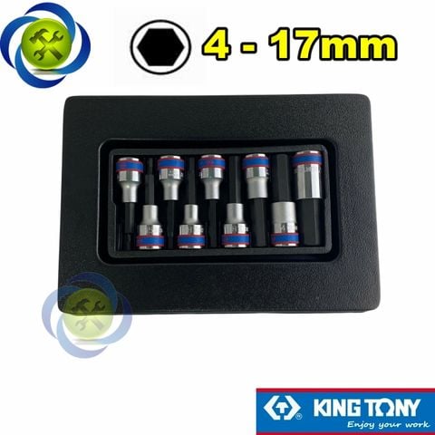 Bộ đầu tuýp lục giác Kingtony 9-4120PR 9 chi tiết (4-17mm)