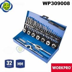 Bộ taro 32 chi tiết Workpro WP309008 (taro ren trong và ngoài M3-M12)