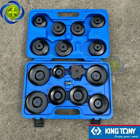 Bộ cảo lọc dầu 63-102mm Kingtony 9AE2016 16 chi tiết (chén mở lọc dầu)