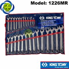 Bộ cờ lê vòng miệng 26 chi tiết 6-32mm Kingtony 1226MR