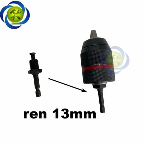 Chốt gắn đầu kẹp mũi khoan loại ren 13mm đầu lục giác 6,35mm