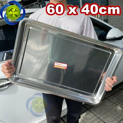Khay inox kích thước 60x40cm đựng dụng cụ đồ nghề
