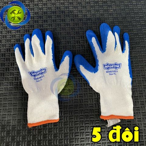 COMBO 5 đôi bao tay chống trượt, chống rách, thoáng khí WADFOW WXG3801