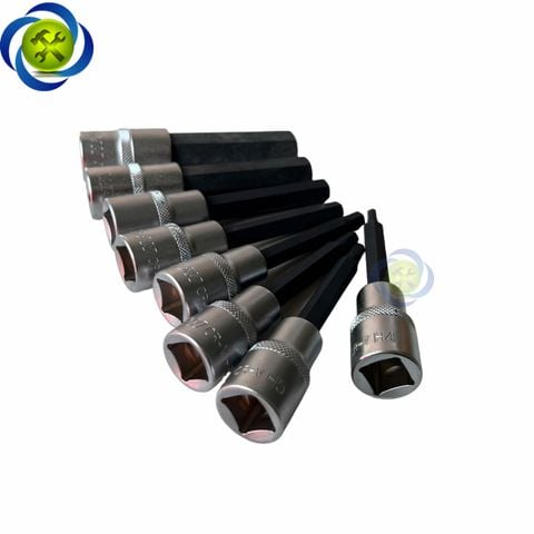 Đầu tuýp 1/2 ra đầu lục giác dài 100mm WADFOW WSC52XX các size (4-17mm)