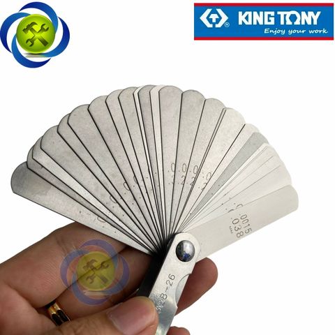 Thước lá đo khe 26 lá Kingtony 77328-26 hệ inch (0,0015 -0,025inch) và mét (0,038 - 0,635mm)