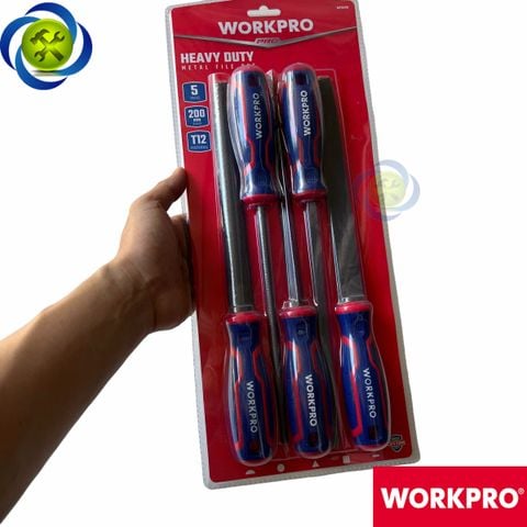 Bộ dũa kim loại 5 chi tiết Workpro WP201701 dài 200mm (8 inch)