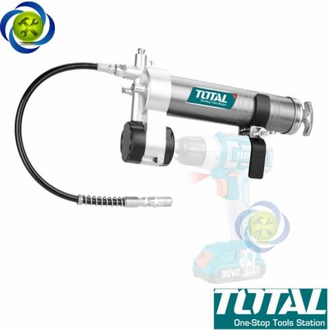 Dụng cụ bơm mỡ bò TOTAL TGULI2001 có giá đỡ 400CC sử dụng cho máy siết vít