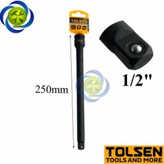 Đầu nối dài đen 1/2 Tolsen 18287 dài 250mm