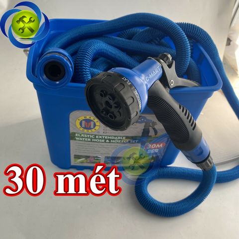 Bộ dây tưới vườn 30 mét C-mart M0013-30 giãn nở thông minh (kèm thùng đựng)