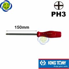 Vít đóng bake Kingtony 14810306 PH3 x 150mm cán đỏ