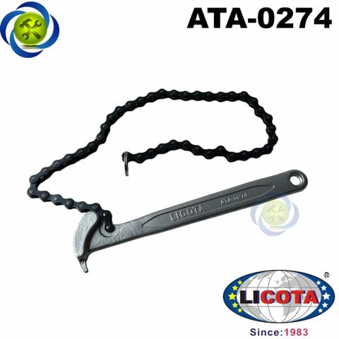 Mỏ lết xích 9 inch xích dài 590mm (phi mở 30-160mm) Licota ATA-0274