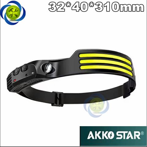 Đèn đội đầu AKKO STAR AK503137 cảm biến LED Đèn Pha Led pin Lithium