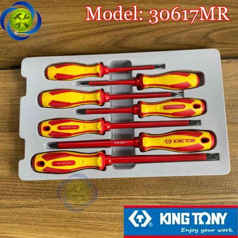 Bộ tua vít cách điện 7 chi tiết Kingtony 30617MR