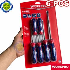 Bộ tua vít 6 chi tiết Workpro WP200504 đóng gói vỉ nhựa