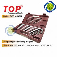 Bộ lục giác 1/8 -1/2 inch TOP TWT-10INCH  (hệ inch)