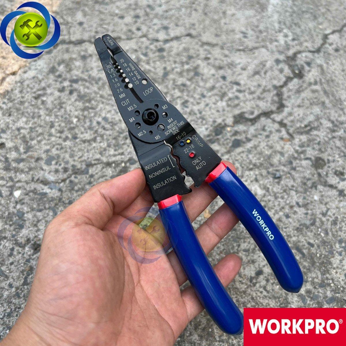 Kìm tuốt dây điện đa năng Workpro WP291003 dài 200mm
