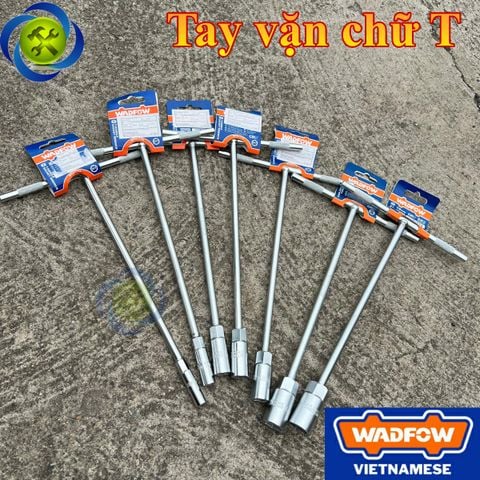Tay vặn chữ T WADFOW WTH11XX các size từ 8 - 19mm kích thước tay cầm 185x300mm