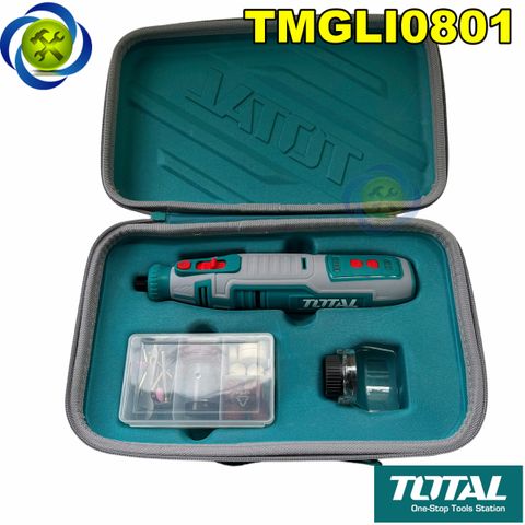 Máy mài khuôn đầu 3.2mm dùng pin 8V Total TMGLI0801
