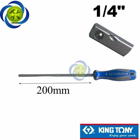 Cán vít vặn tuýp 1/4 Kingtony 2177DF tổng chiều dài 310mm