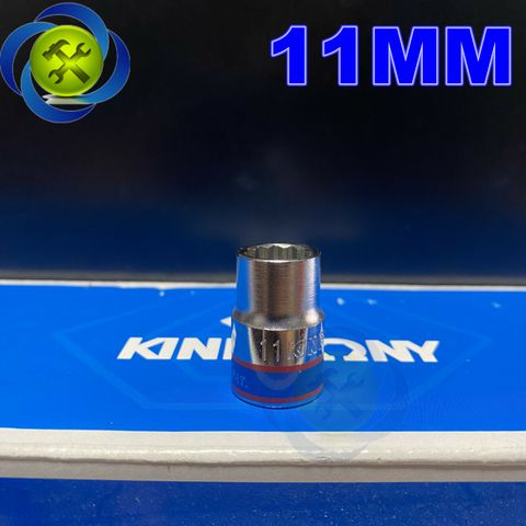 Tuýp trắng ngắn 12 cạnh Kingtony 3330xx chuôi 3/8 (size lẻ từ 6-24mm)