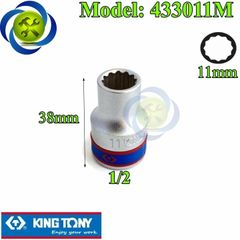 (ĐỦ SIZE) Tuýp 1/2 KINGTONY 4330 loại ngắn 12 cạnh màu trắng