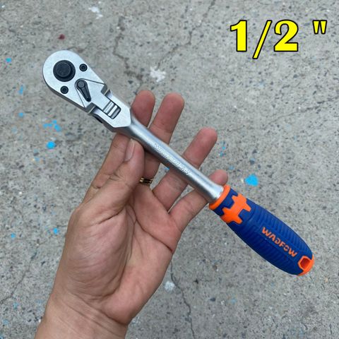 Cần siết tự động lắc léo (đầu xoay 180 độ) Wadfow WRW42xx các size 1/4 - 3/8 - 1/2 thép CR-V, 72 răng