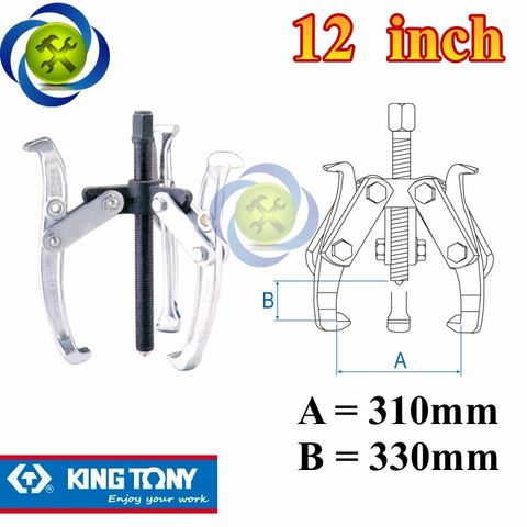 Cảo ba chấu Kingtony 7963-12 độ mở 330mm