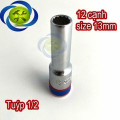 (ĐỦ SIZE) Tuýp  1/2 KINGTONY 4230 loại 12 cạnh màu trắng dài 77mm