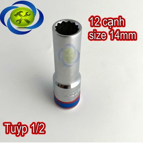 (ĐỦ SIZE) Tuýp 1/2 KINGTONY 4230 loại 12 cạnh màu trắng dài 77mm