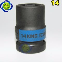 (ĐỦ SIZE) Tuýp 1/2 KINGTONY 4535 loại ngắn 6 cạnh màu đen