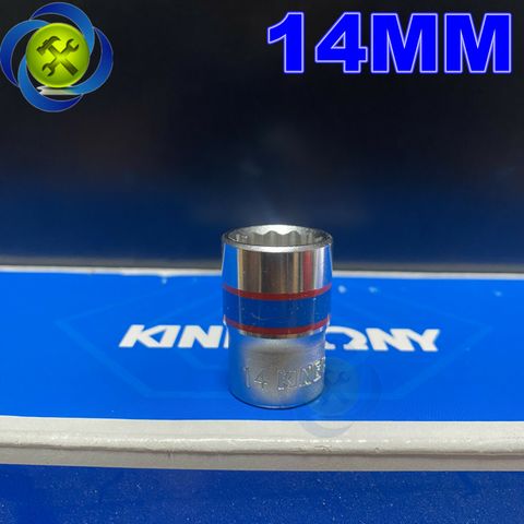 Tuýp trắng ngắn 12 cạnh Kingtony 3330xx chuôi 3/8 (size lẻ từ 6-24mm)