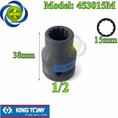 (ĐỦ SIZE) Tuýp 1/2 KINGTONY 4530 loại ngắn 12 cạnh màu đen