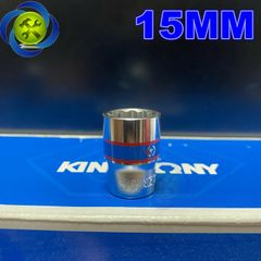 (ĐỦ SIZE) Tuýp trắng ngắn 12 cạnh Kingtony 3330xx chuôi 3/8 (size lẻ từ 6-24mm)