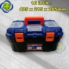 Thùng đựng đồ nghề nhựa WADFOW khóa nhựa có 3 kích thước (13-16-19 inch)