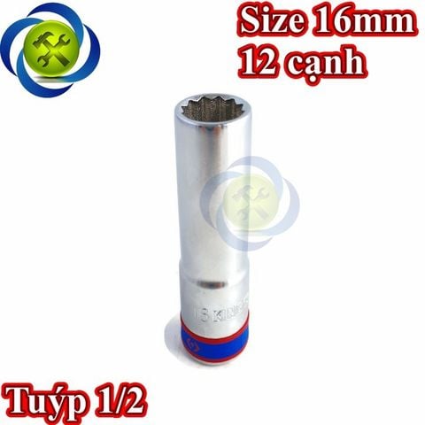 (ĐỦ SIZE) Tuýp 1/2 KINGTONY 4230 loại 12 cạnh màu trắng dài 77mm