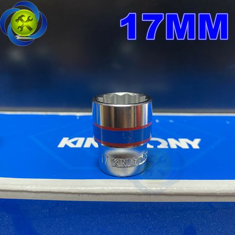 Tuýp trắng ngắn 12 cạnh Kingtony 3330xx chuôi 3/8 (size lẻ từ 6-24mm)