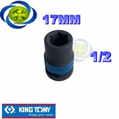 (ĐỦ SIZE) Tuýp 1/2 KINGTONY 4535 loại ngắn 6 cạnh màu đen