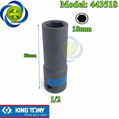 (ĐỦ SIZE) Tuýp 1/2 KINGTONY 4435 loại dài 6 cạnh màu đen