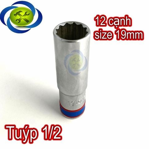(ĐỦ SIZE) Tuýp 1/2 KINGTONY 4230 loại 12 cạnh màu trắng dài 77mm