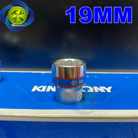 Tuýp trắng ngắn 12 cạnh Kingtony 3330xx chuôi 3/8 (size lẻ từ 6-24mm)