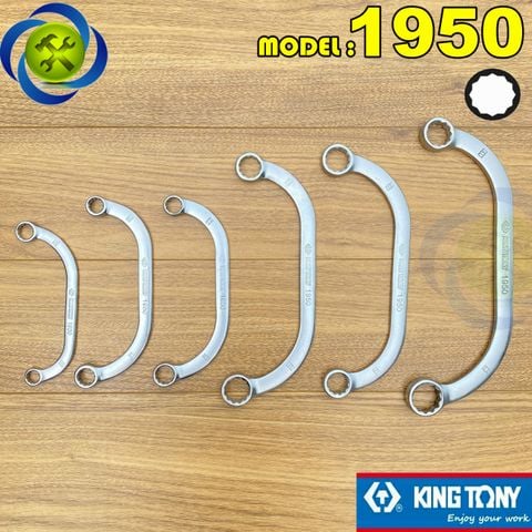 (ĐỦ SIZE) Cờ lê hai đầu vòng trái me Kingtony 1950