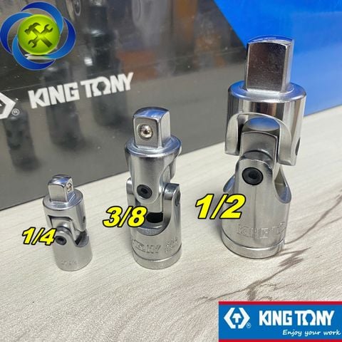 Đầu lắc léo trắng Kingtony 1/4 , 3/8 , 1/2 thép CR-V