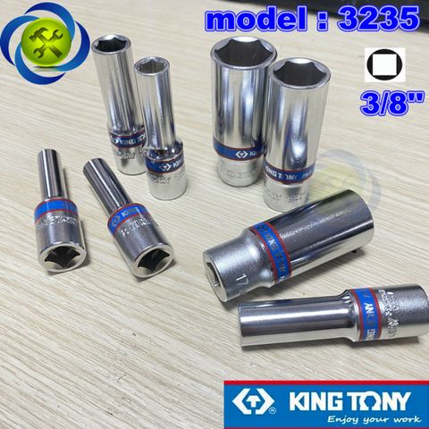 (ĐỦ SIZE) Tuýp 3/8 KINGTONY 3235 loại dài 6 cạnh màu trắng