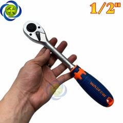 Cần siết tự động WADFOW WRW12xx 1/4 - 3/8 - 1/2 cán cầm bọc nhựa, 72 răng thép CR-V