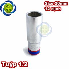 (ĐỦ SIZE) Tuýp  1/2 KINGTONY 4230 loại 12 cạnh màu trắng dài 77mm