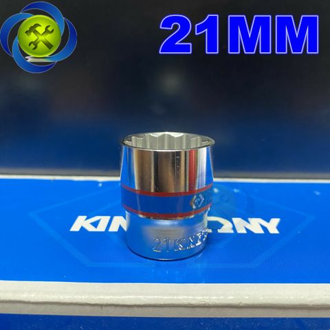 Tuýp trắng ngắn 12 cạnh Kingtony 3330xx chuôi 3/8 (size lẻ từ 6-24mm)
