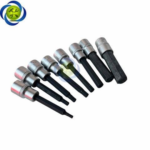 Đầu tuýp 1/2 ra đầu lục giác dài 100mm WADFOW WSC52XX các size (4-17mm)