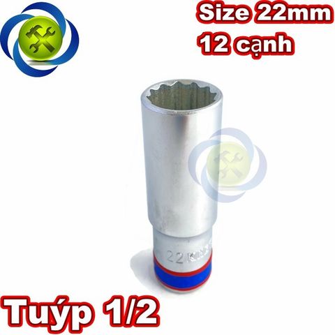 (ĐỦ SIZE) Tuýp 1/2 KINGTONY 4230 loại 12 cạnh màu trắng dài 77mm