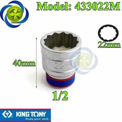 (ĐỦ SIZE) Tuýp 1/2 KINGTONY 4330 loại ngắn 12 cạnh màu trắng